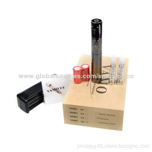 Smokjoy Variable Voltage Stainless Steel Atomizer E-cigarette Mod Starter Kit Vamo V5, 137/22mm Size